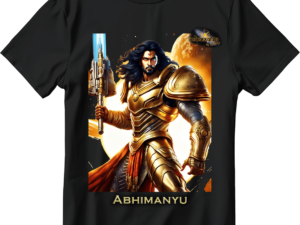 Abhimanyu opened black t-shirt demo